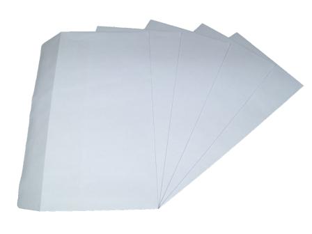 100 x DL White Plain Self Seal Envelopes 110x220mm , 80gsm